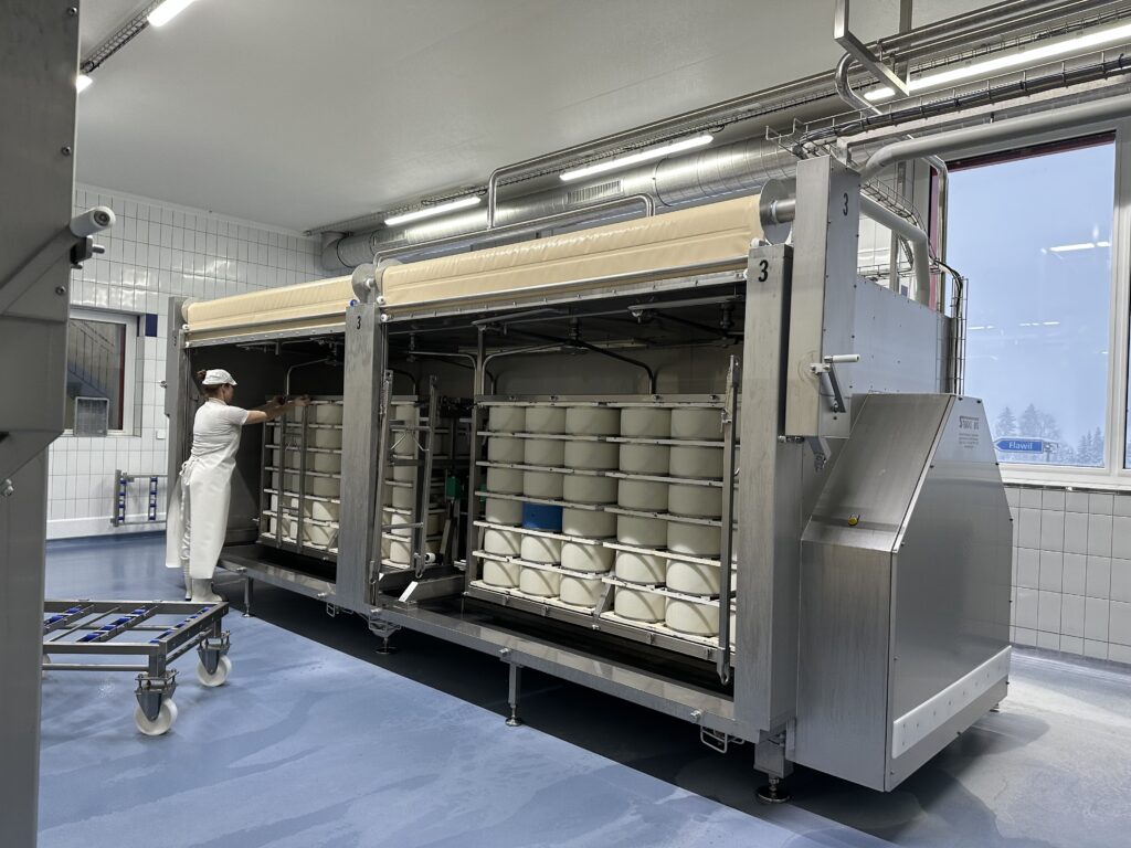 Käse in der Klimazelle.